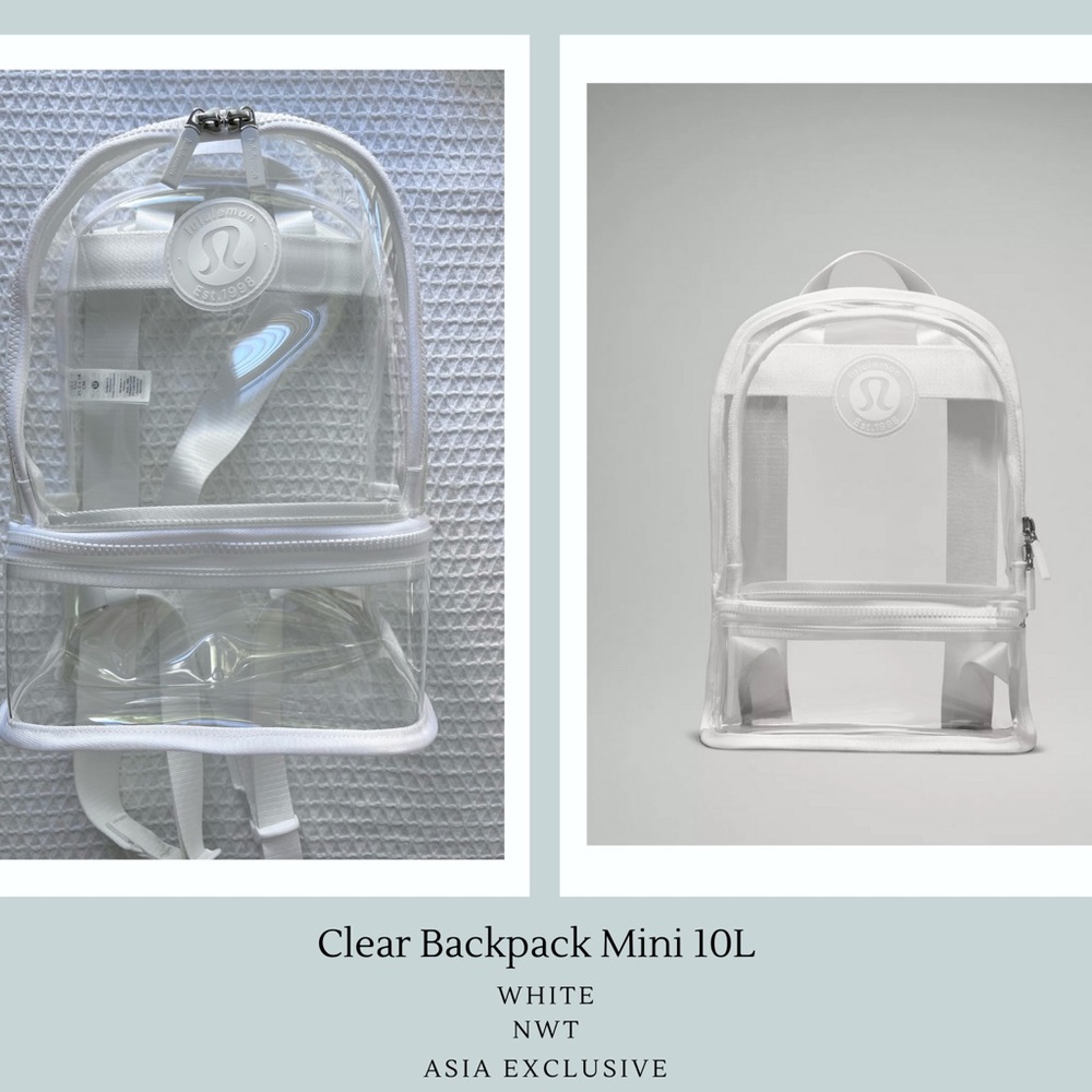 Lululemon Clear/White Backpack 10L
